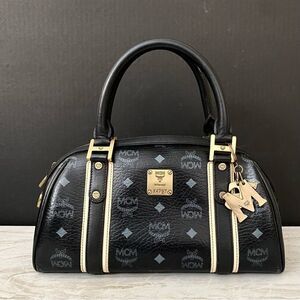 MCM Leather Boston Bag 💼 Black 29cm